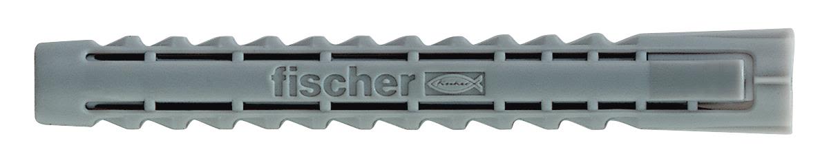 Fischer 24829 Nylonplugg med krage SX10L, 10 x 80 mm, 25-pakning