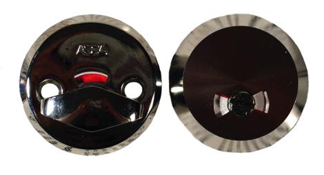 ASSA 265-50 WC-behör 0-50 mm, Ø50 mm Förnicklad