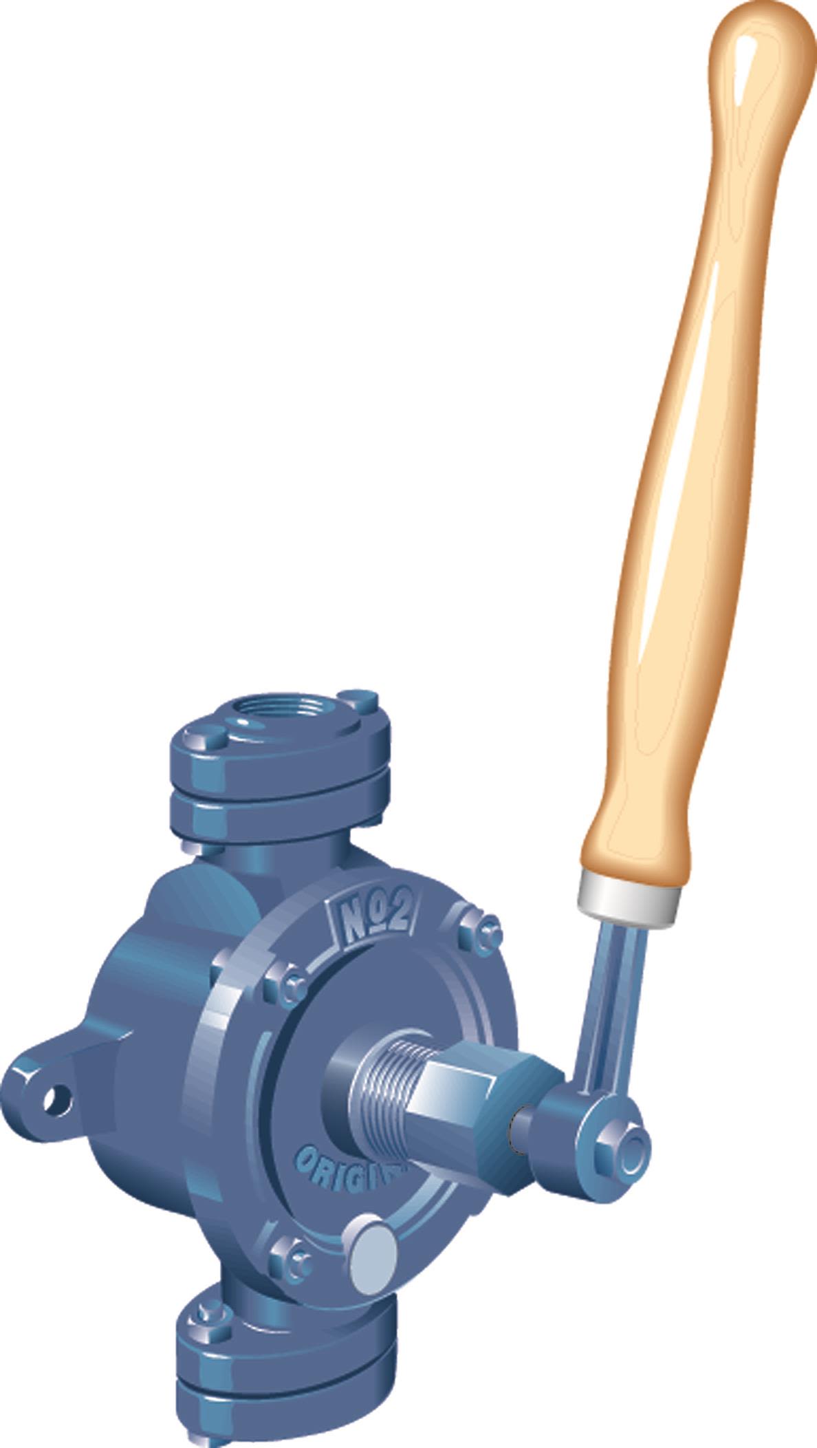 Gustavsberg Rörsystem Nr 2 Klaffpump järn G25