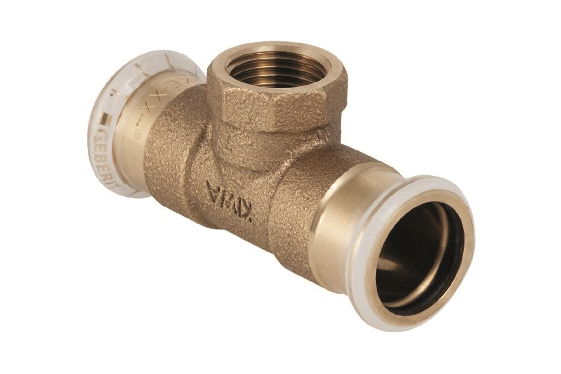 Geberit 1767440 T-rör invändig gänga, avstick 22 x 15 x 22 mm