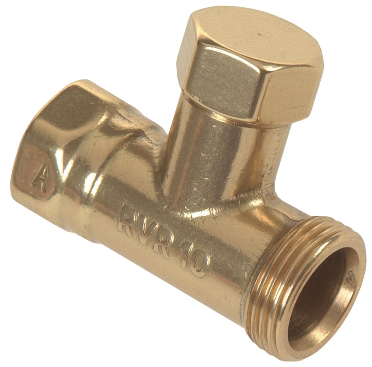 MMA RVR 10P Returventil polerad mässing M22 x 1,5