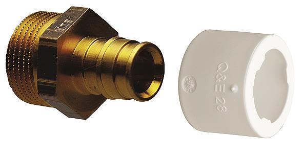 Uponor 1870203 Nippel rak, utvändig gänga 15 x 15 mm
