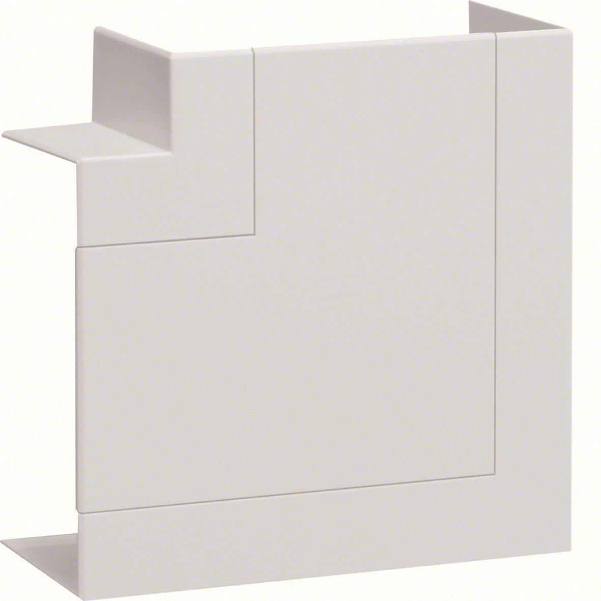 Hager BR651305H9016 L-stycke för fönsterbänkskanal, 68x130 mm