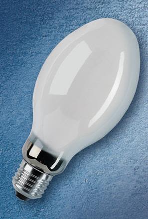 Osram Vialox SON-E Högtrycksnatriumlampa ellipsoid, beslammad 50W