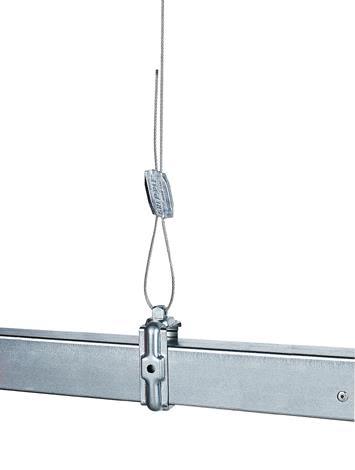 Gripple HF23FREXP Vajerupphängning 45 kg, varmförzinkad 3 m x 2 mm, 10-pack