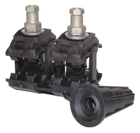 TE Connectivity P3X-95 Avgreningsklämma 1 skruv, koppar/aluminium