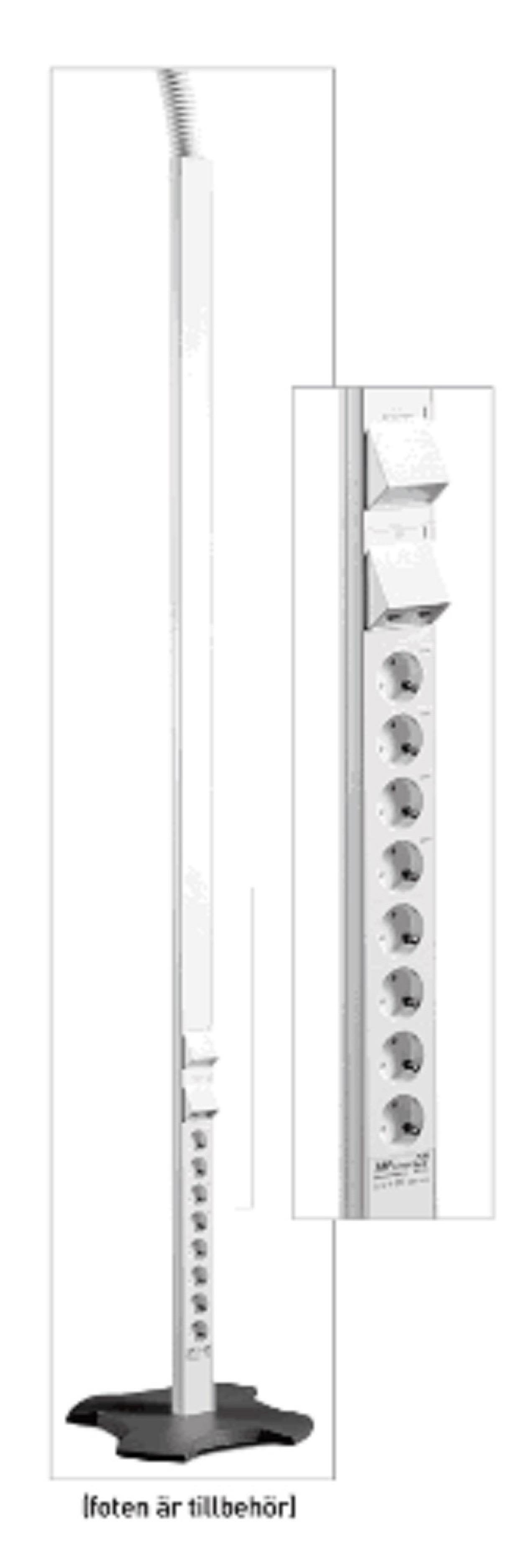 MP bolagen U501V Uttagsstav 2100 mm, enkelsidig