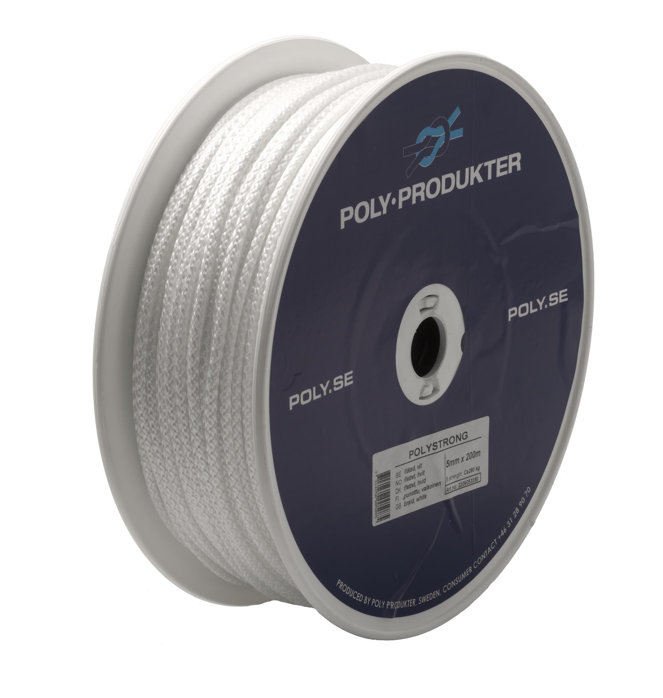 Poly-Produkter 2209053360 Flaggsnor 200 m Bruddstyrke: 345 kg (Ø 6 mm)