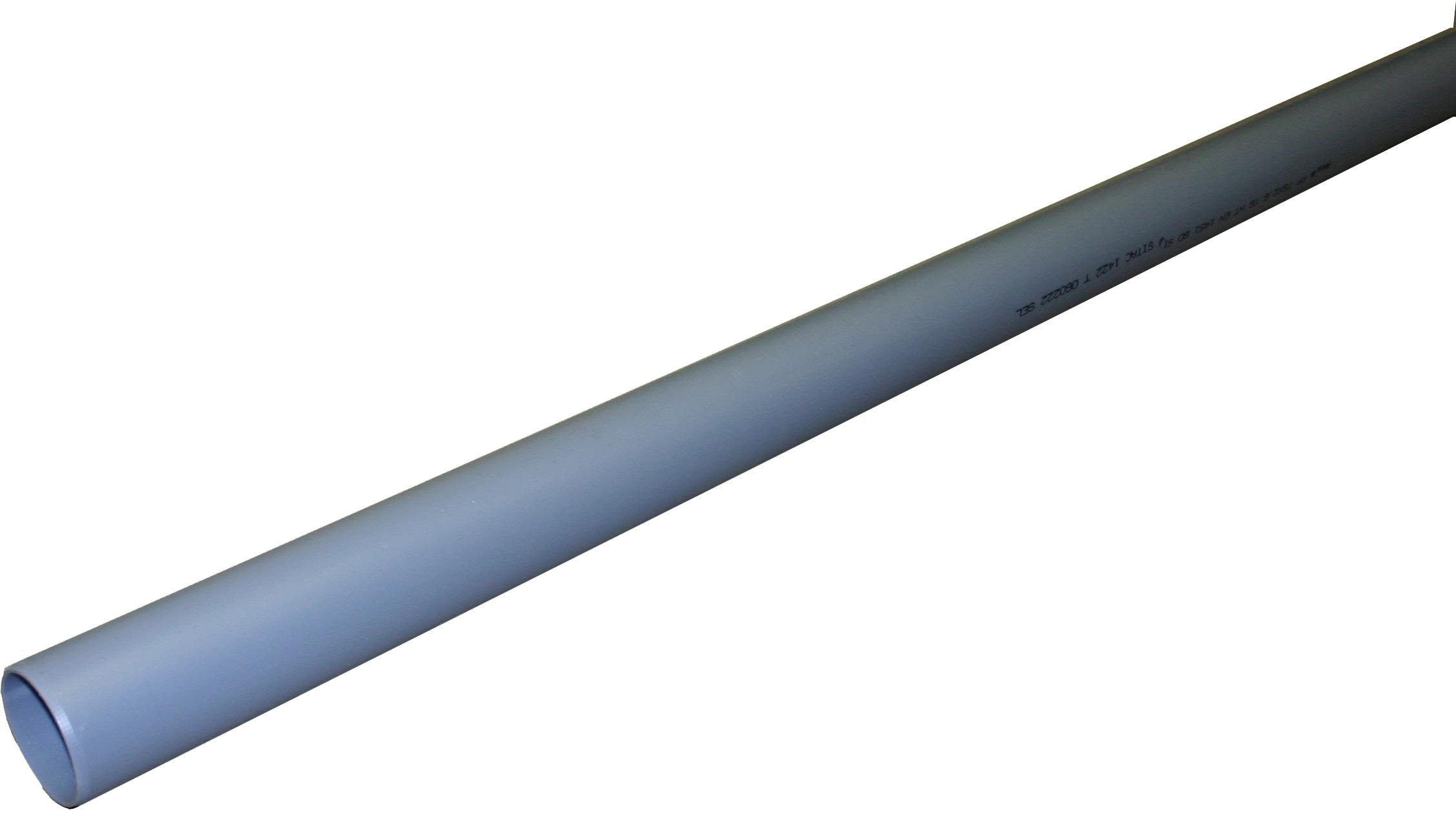 Pipelife 070167 Avloppsrör utan muff 110 x 3000 mm