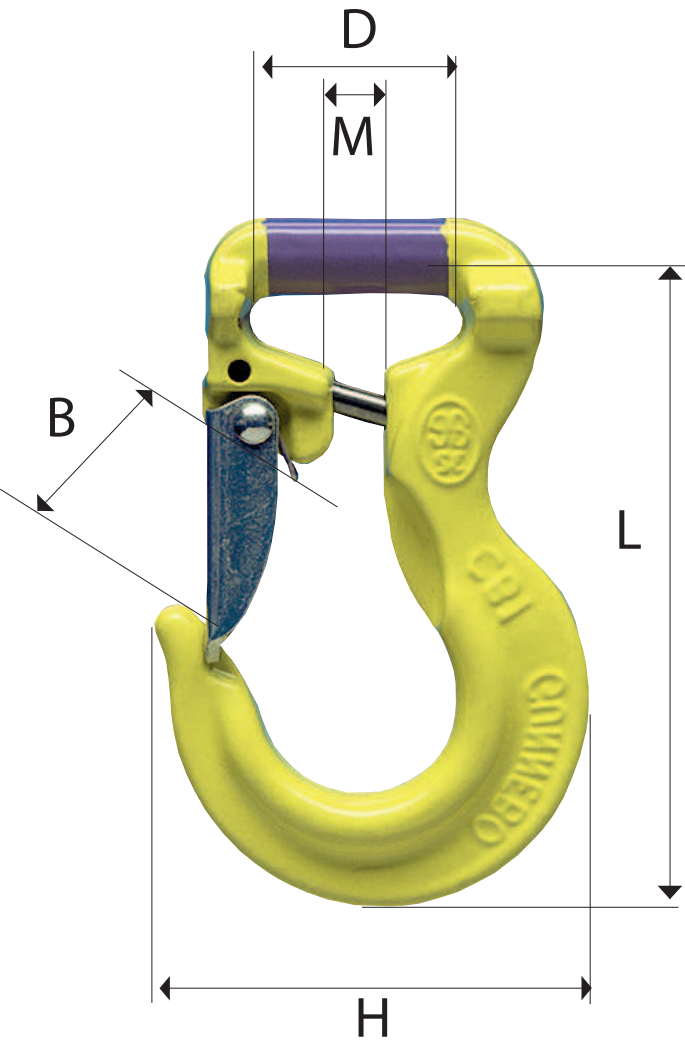 Gunnebo RH-3-10 Rundslingskrok klass 10 Maxlast: 3T