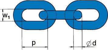 Gunnebo KLA-20-10 Kätting 50 m, 16T