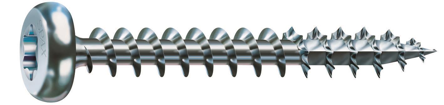 SPAX 0201010450455 Träskruv 4,5 mm TKT, FZB ETA-12/0114 4.5 mm