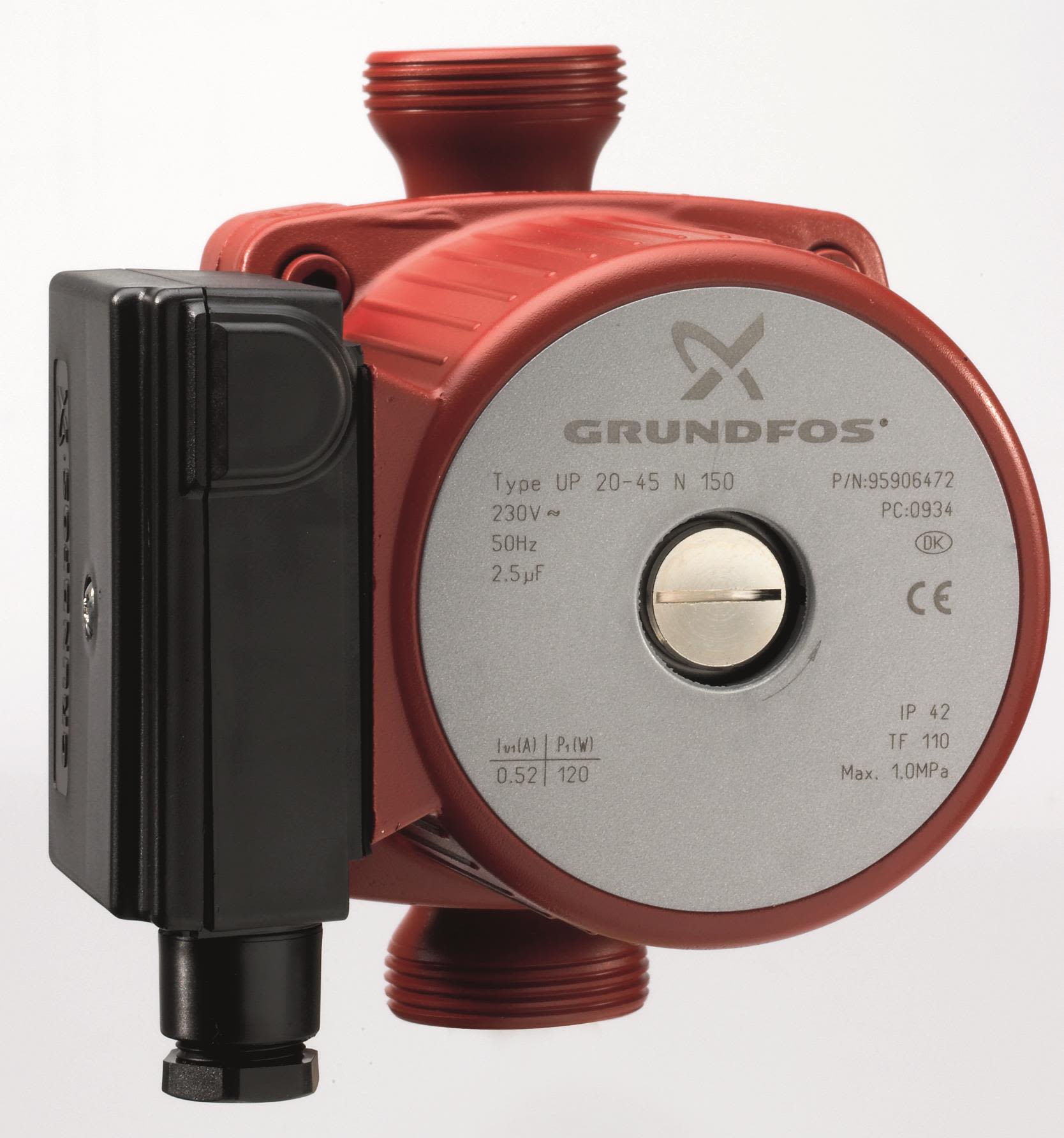 Grundfos UP 20-15 N 150 Tappvarmvattenpump exklusive kopplingar