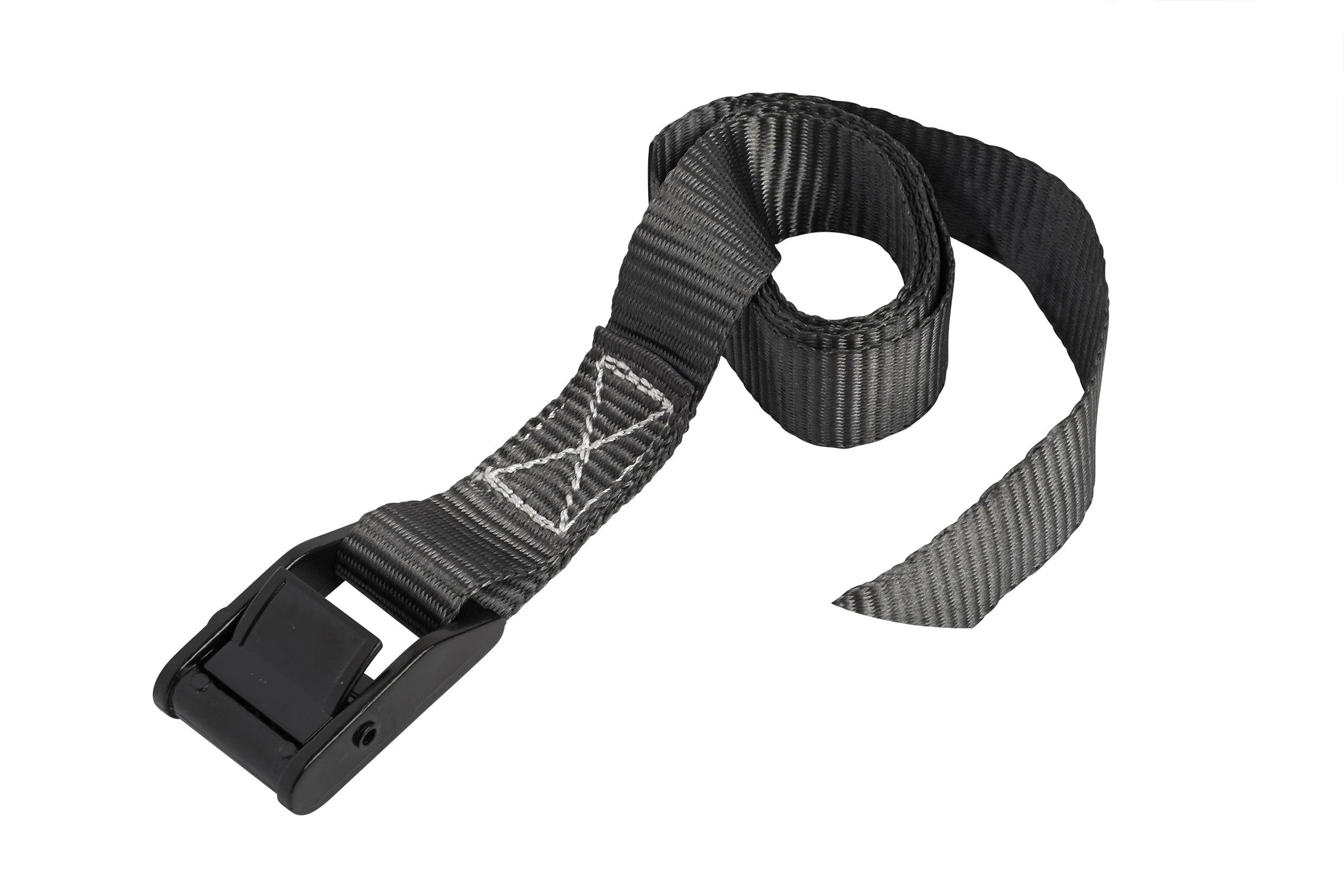Ironside 100195 Spennbånd 400 kg, 2-pakning 1 m, svart