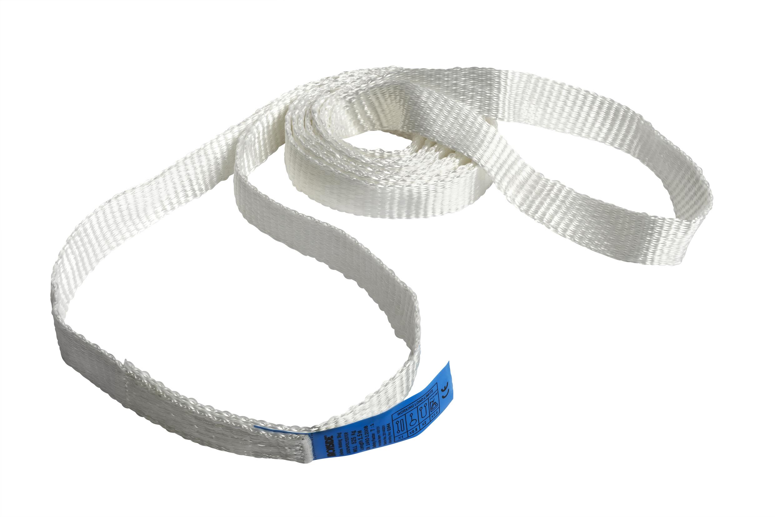 Ironside 100129 Bandsling vit, 0,525T 1 m