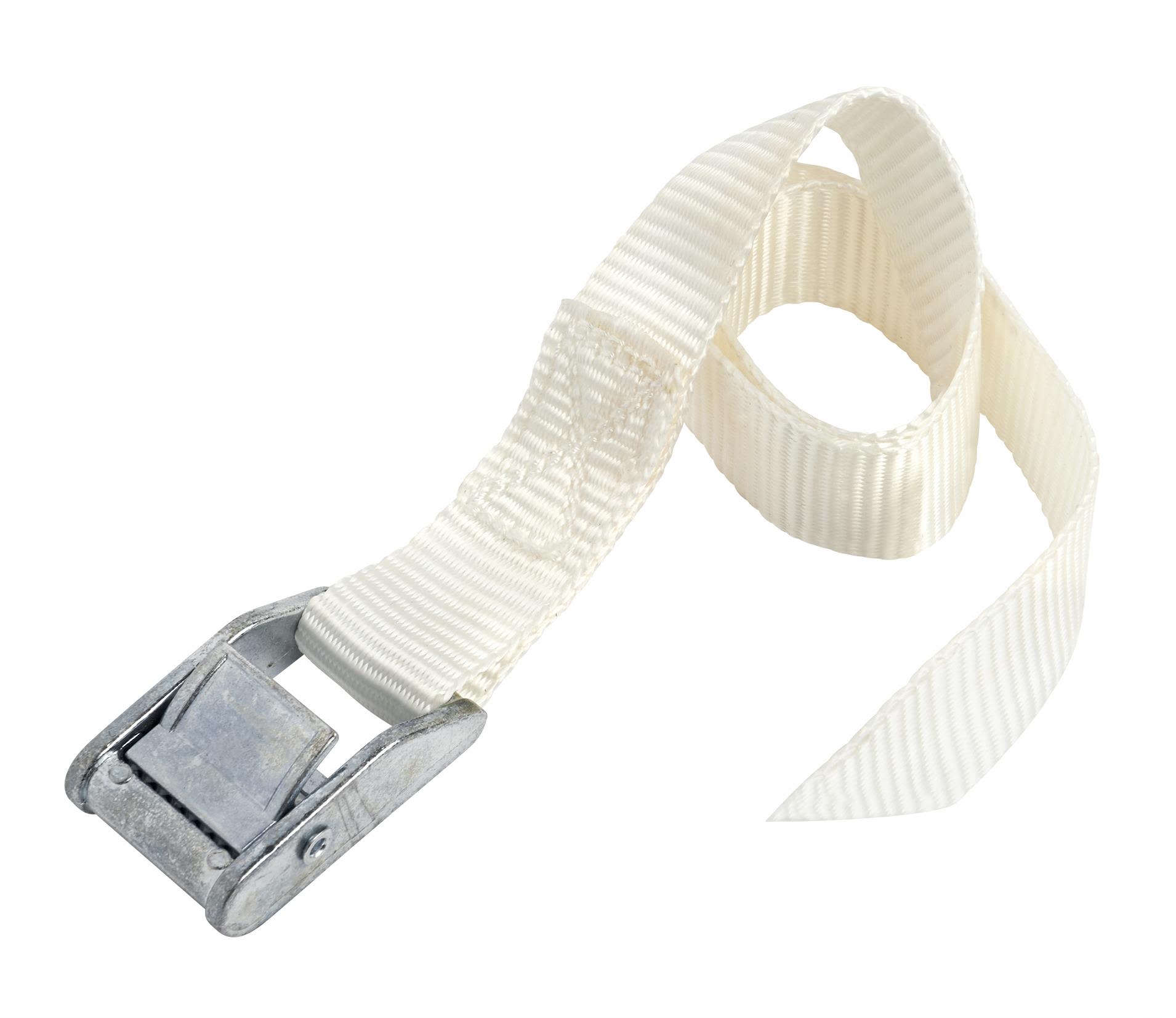 Ironside 100189 Spennbånd 400 kg, 2-pakning 0,5 m, hvit