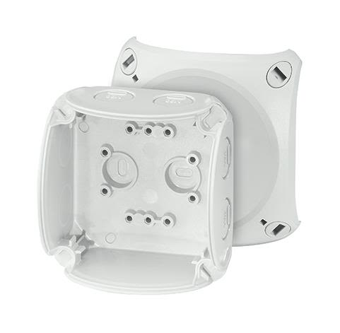 Hensel KF 0200 G Kopplingsdosa grå, IP66, glasfiber, utan plint 93x93x62 mm