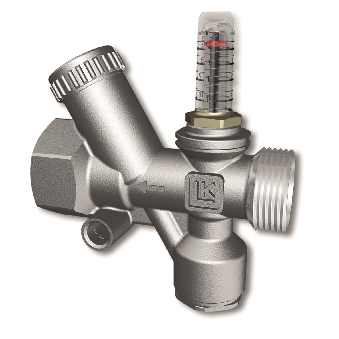 LK Systems OptiFlow EVO II Injusteringsventil 25 x 25 mm 2-16 l/min
