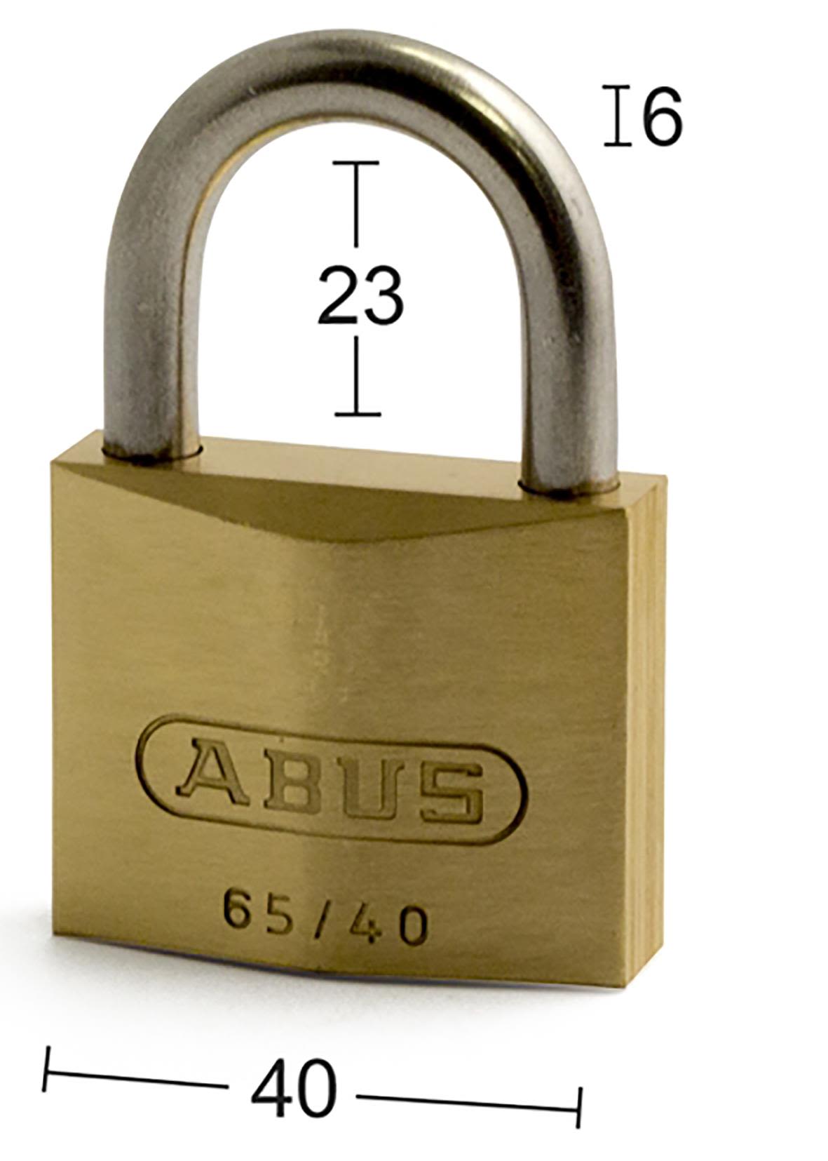 ABUS 65IB/40 RF Hengelås 40 x 6 x 23 mm, 2-pakning