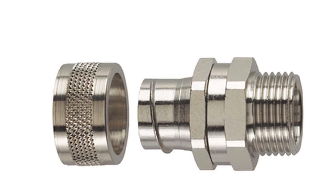 Hellermann Tyton 166-30418 Metallkoppling tvådelad, SC50-SM PG42