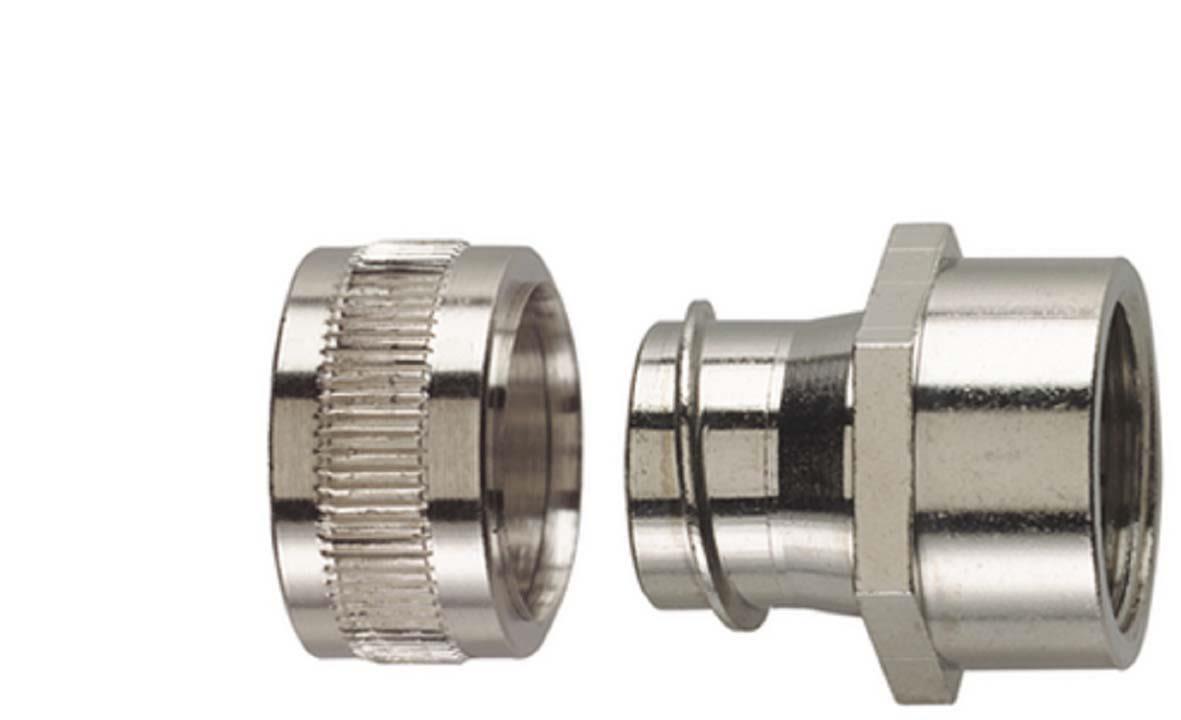 Hellermann Tyton 166-31302 Metallkoppling invändiga gängor, PCS-FF Nominell Ø25 mm, M25