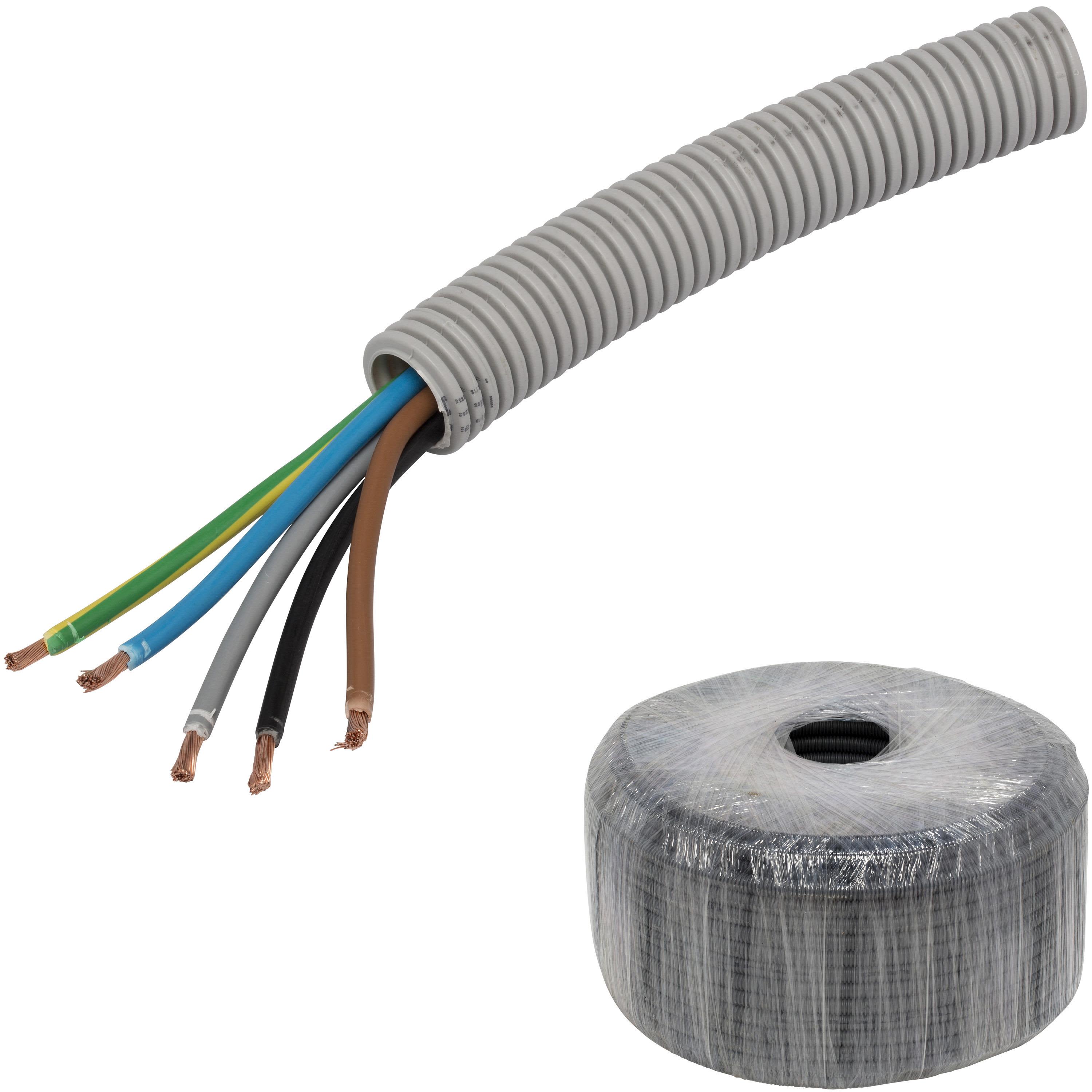 Pipelife RQ PowerFlex Kabel forhåndslagt, 25 mm x 50 m, 5G 6 mm²