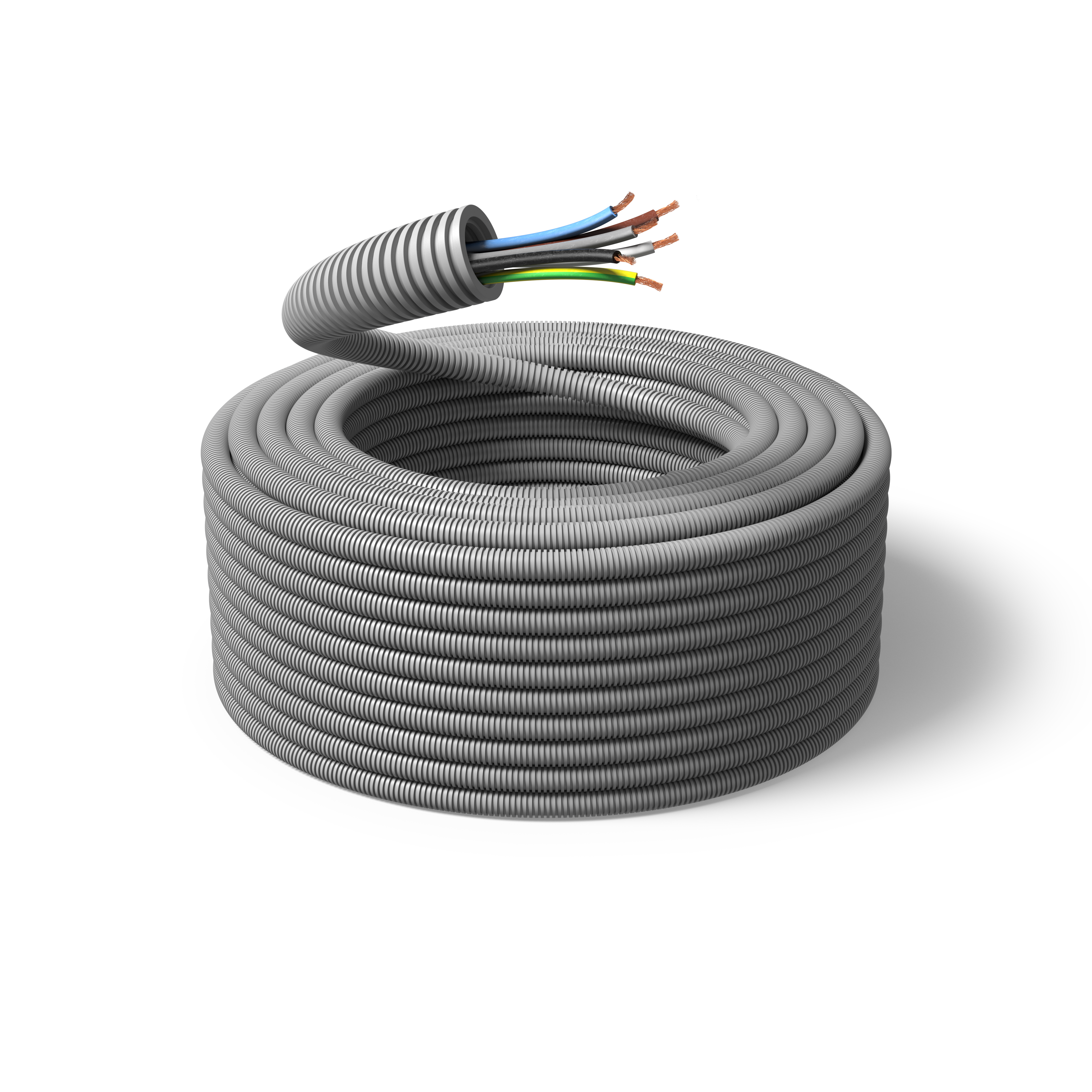 PM FLEX FQ Installasjonskabel forhåndslagt, 100 m 6G 1,5 mm², ytre Ø 20 mm