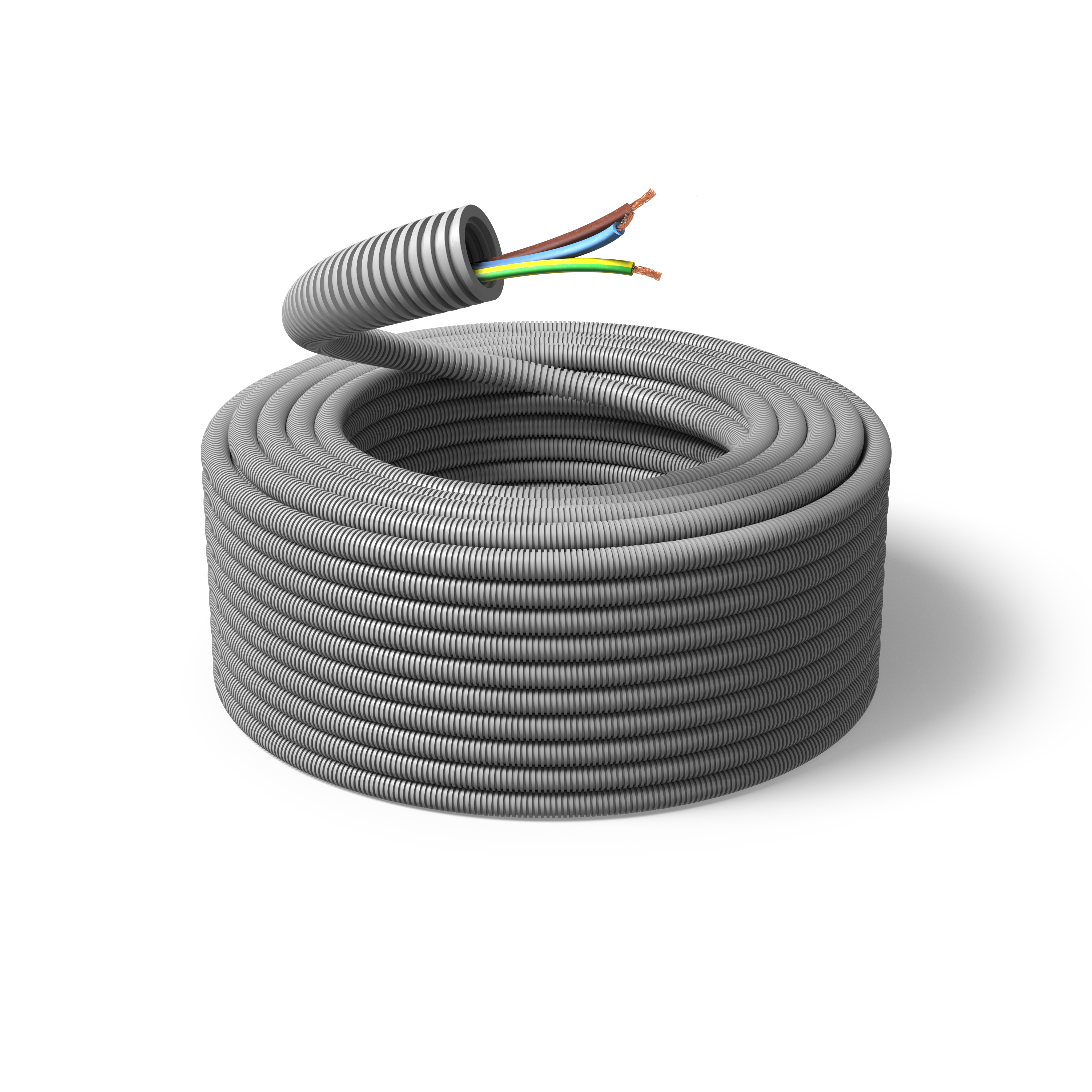 PM FLEX FQ Installasjonskabel forhåndslagt, 100 m 3G 2,5 mm², ytre Ø 16 mm