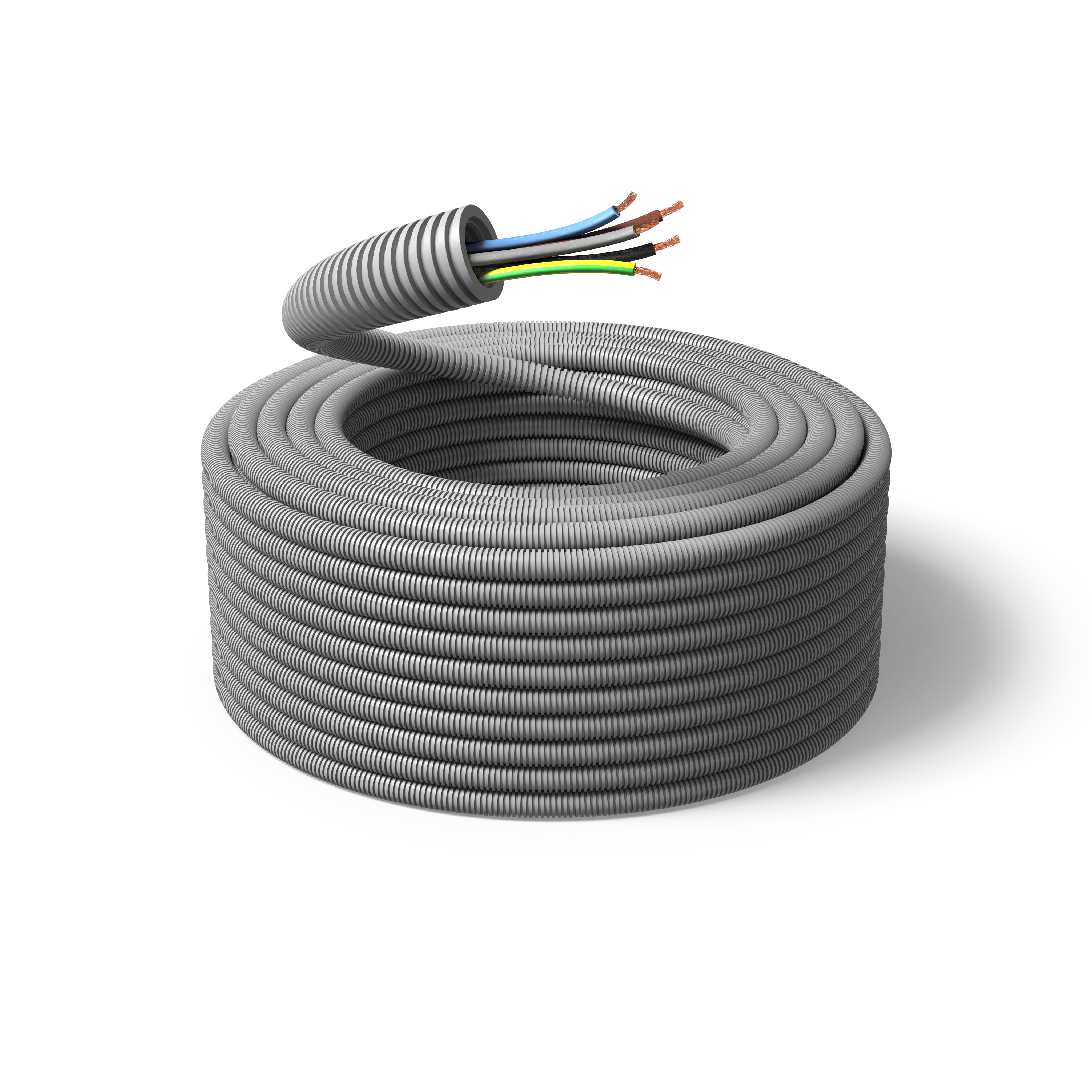 PM FLEX FQ Installasjonskabel forhåndslagt, 100 m 5G 2,5 mm², ytre Ø 20 mm