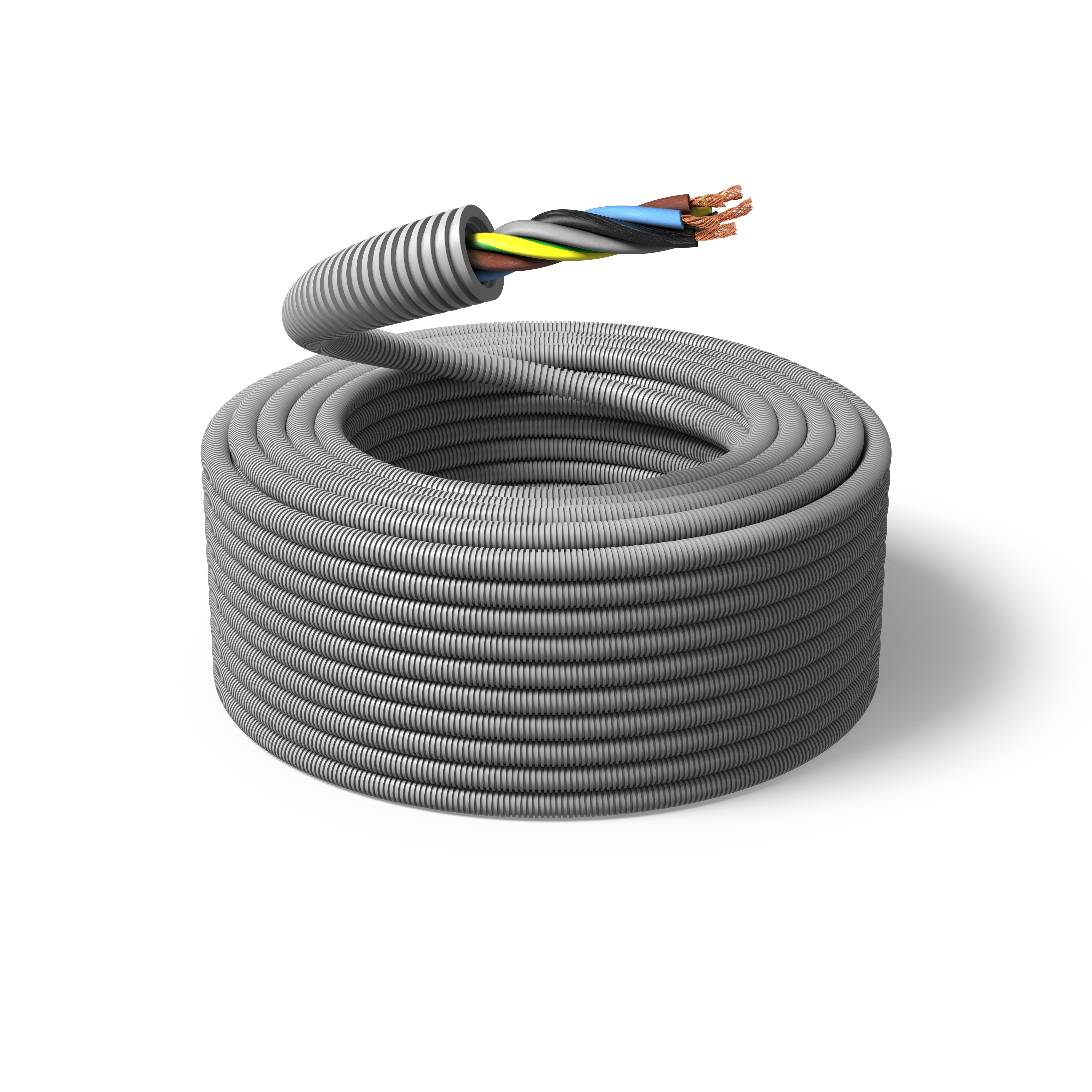 PM FLEX FQ Installasjonskabel forhåndslagt, 100 m, tvunnet 5G 1,5 mm², ytre Ø 16 mm