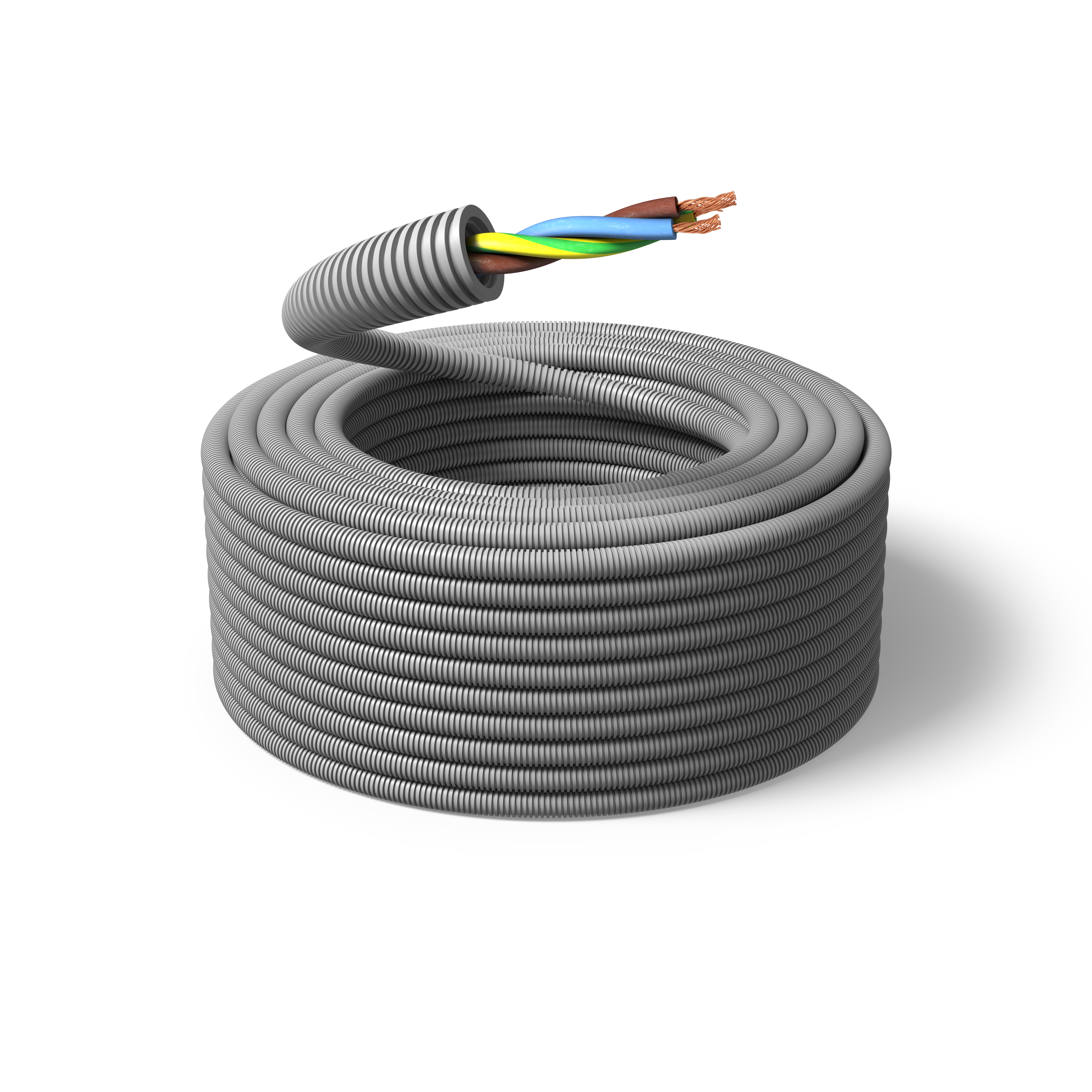 PM FLEX FQ Installasjonskabel forhåndslagt, 100 m, tvunnet 3G 2,5 mm², ytre Ø 16 mm