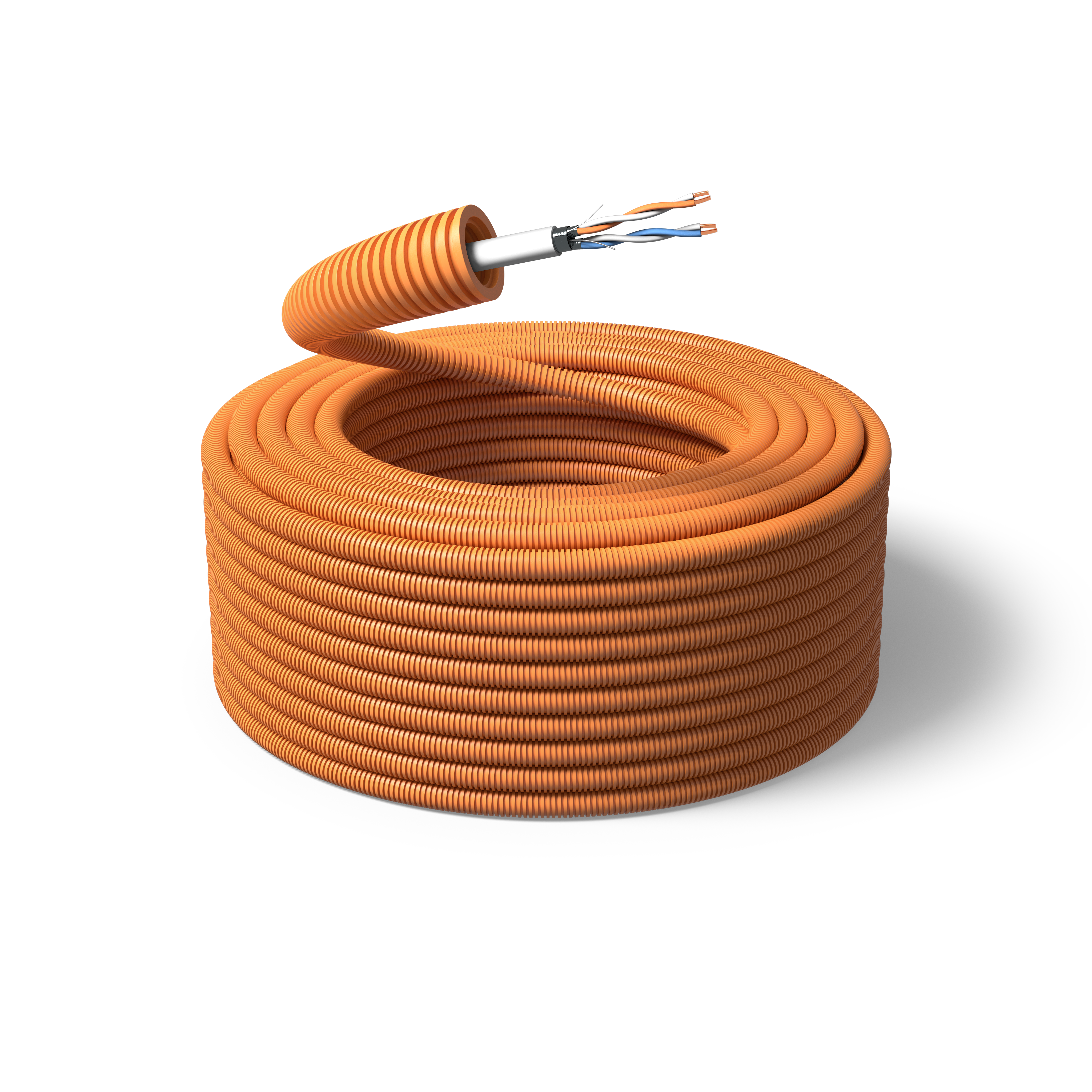 PM FLEX ELQXB Telekabel forhåndslagt, 16 mm x 100 m, 2 x 2 x 0,5 mm²