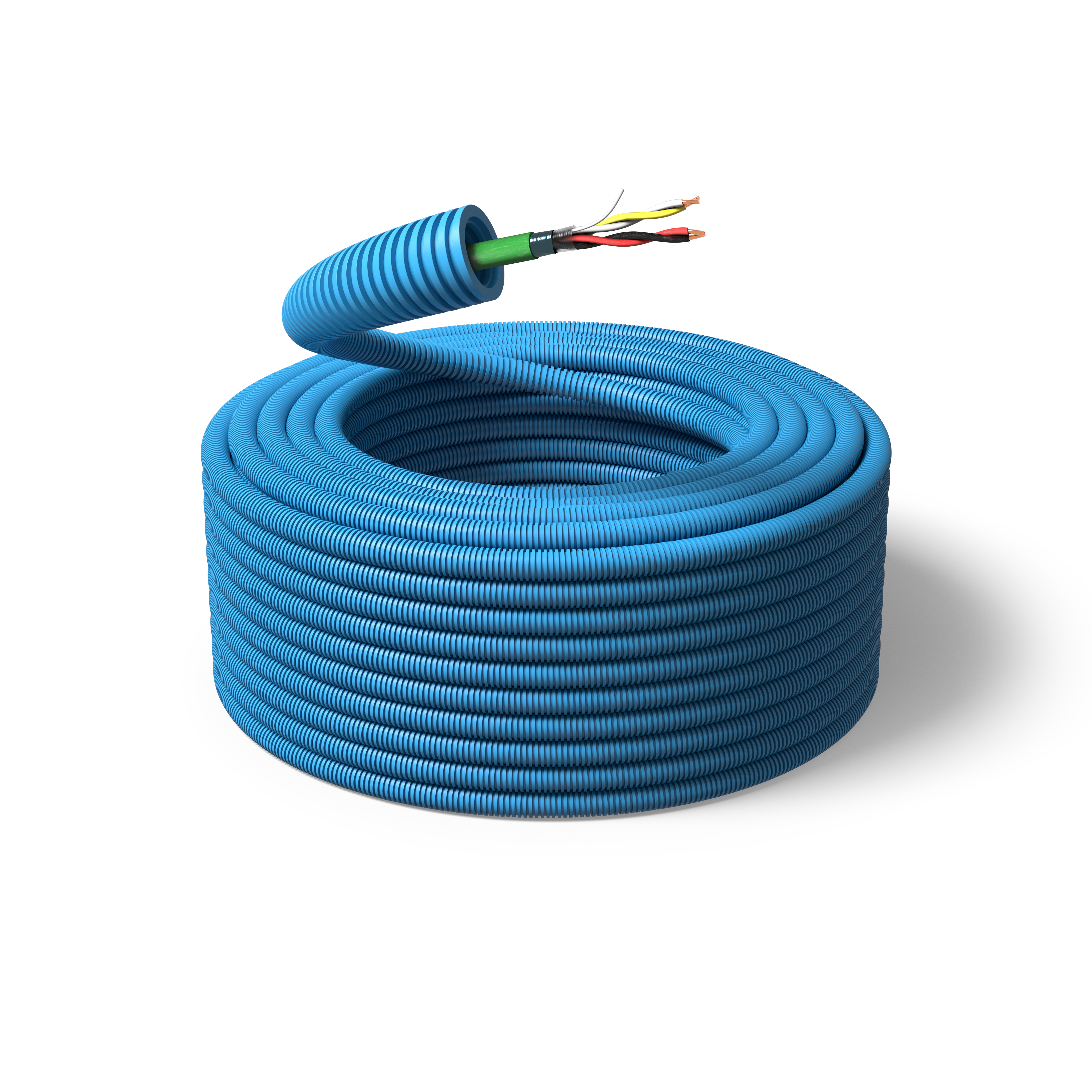 PM FLEX KNX Kabel fördragen, 16 mm x 100 m, 2x2x0,8 mm²