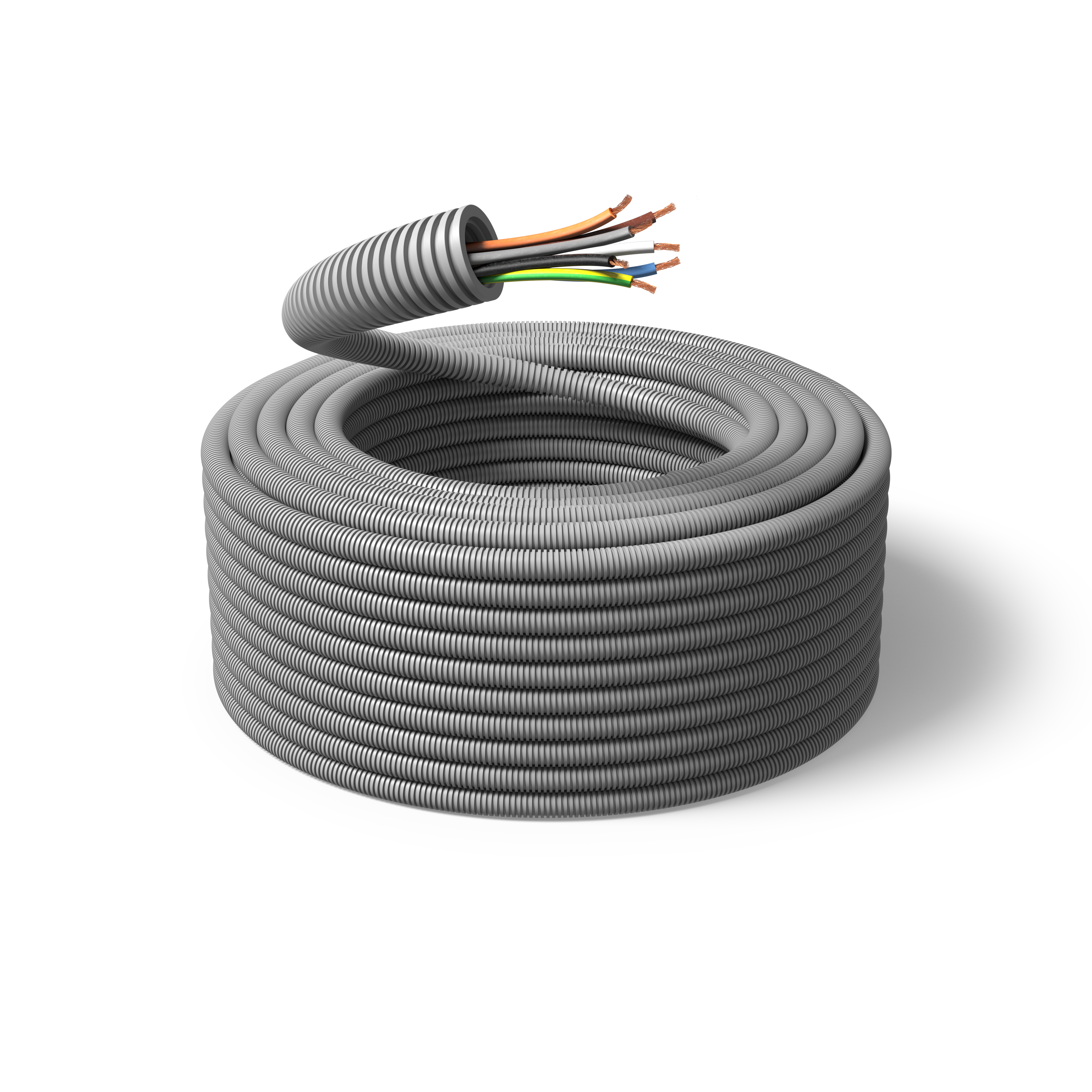 PM FLEX FK Kabel forhåndslagt, 100 m 7G 1,5 mm², ytre Ø 20 mm