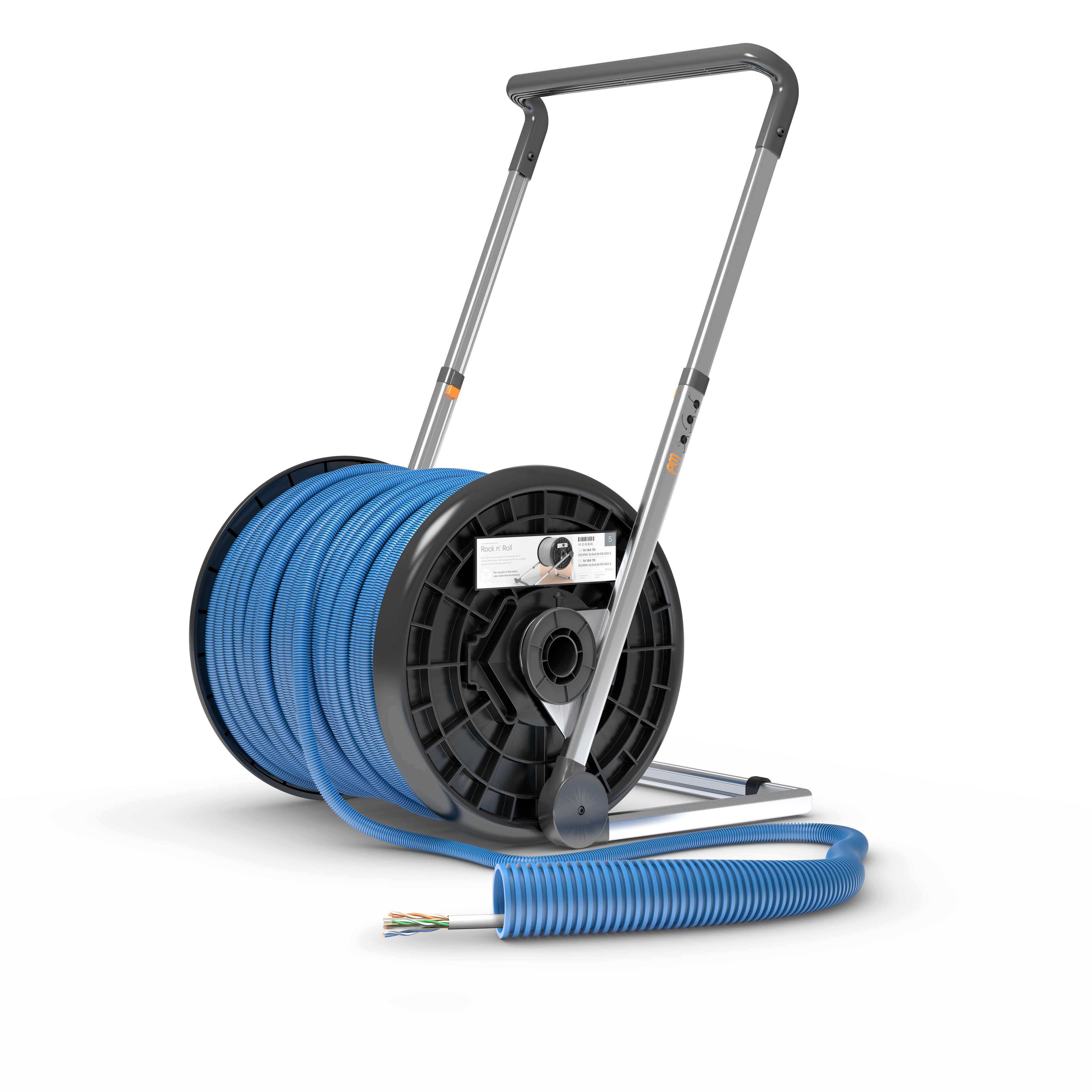 PM FLEX Kat6 RNR Multimediakabel forhåndslagt, 16 mm x 300 m, 1 x U/UTP6