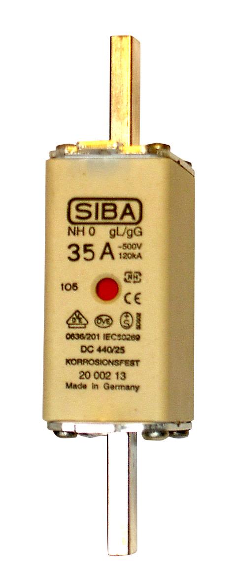 SIBA 2000213.80 Knivsäkring NH0, gL/gG 80 A, 3-pack