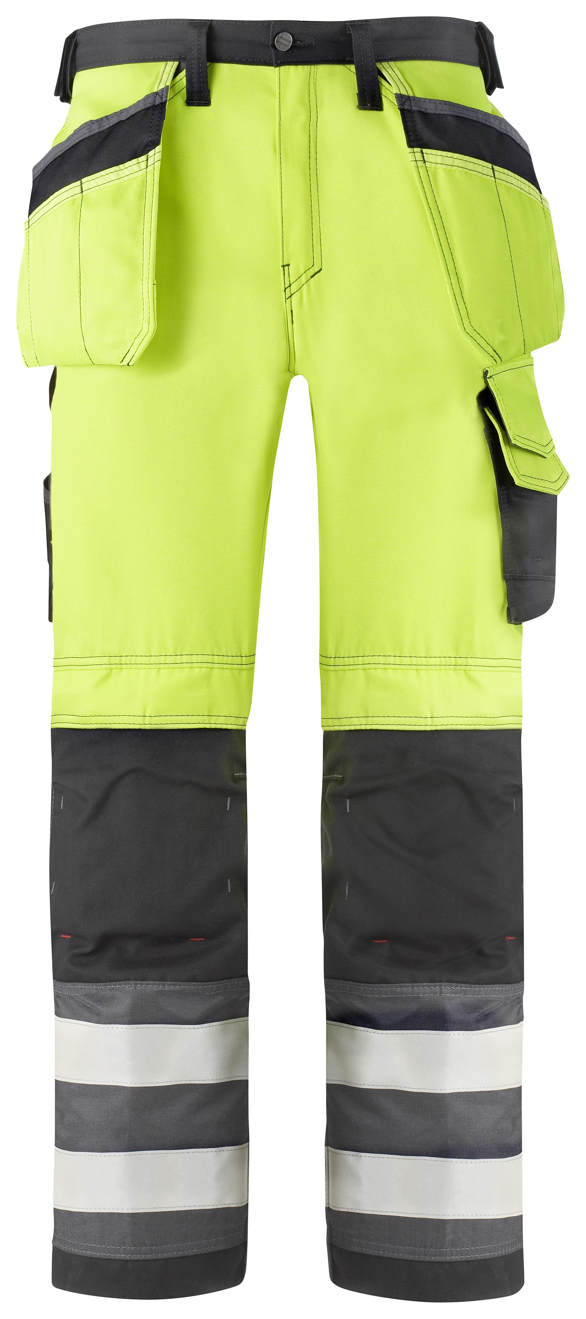 Snickers Workwear 3233 Arbeidsbukse varsel, gul/svart Varsel, Gul/Svart