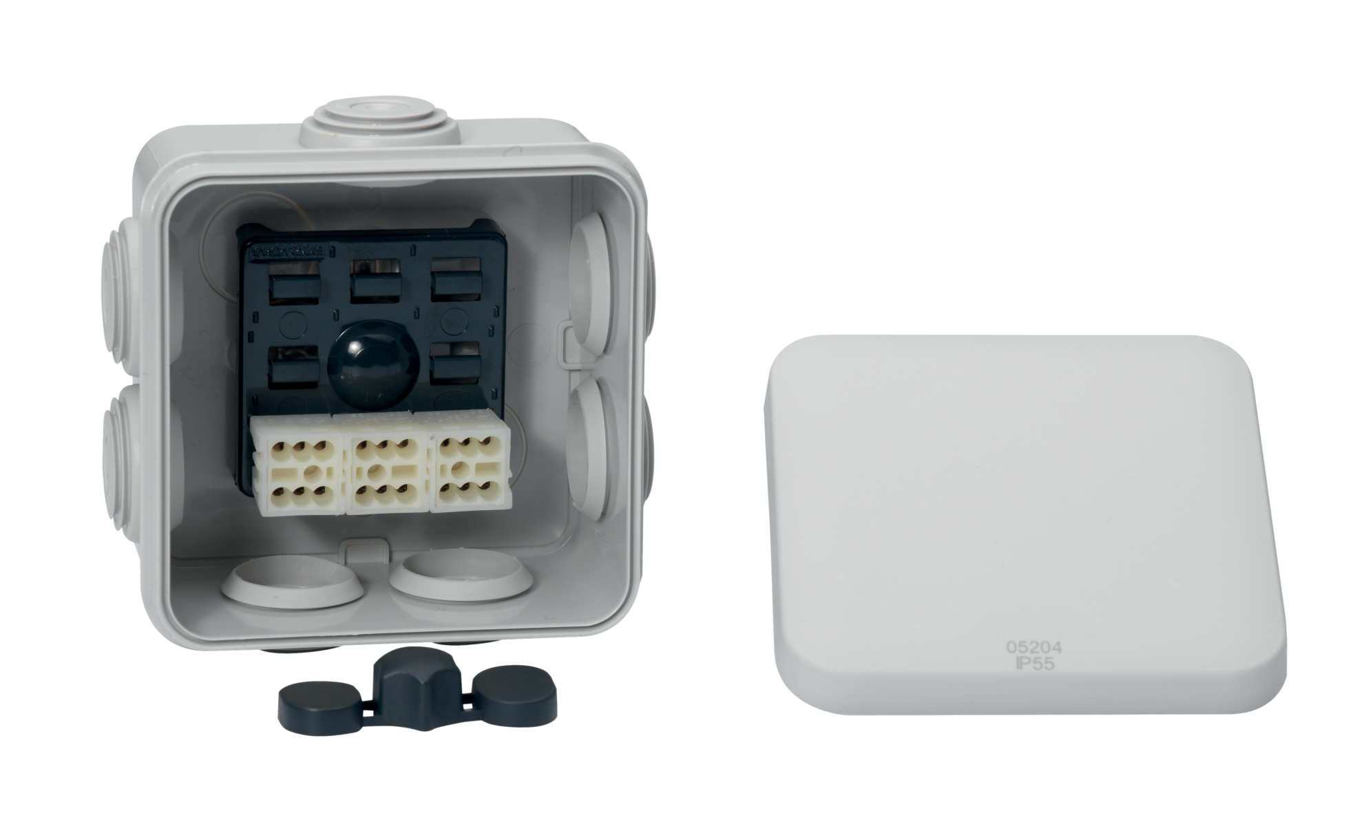 Schneider Electric IMT05024 Kopplingsdosa vit, klicklock 80x80x45 mm