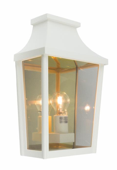 Norlys London 497 Veggarmatur E27, 57 W, IP65 Hvit