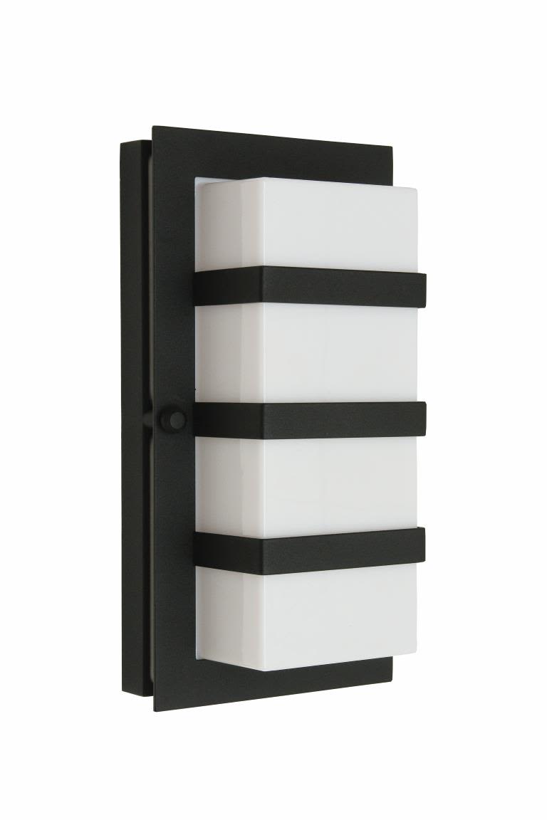 Norlys Boden 860 Väggarmatur E27, 46W, IP54, opal Svart