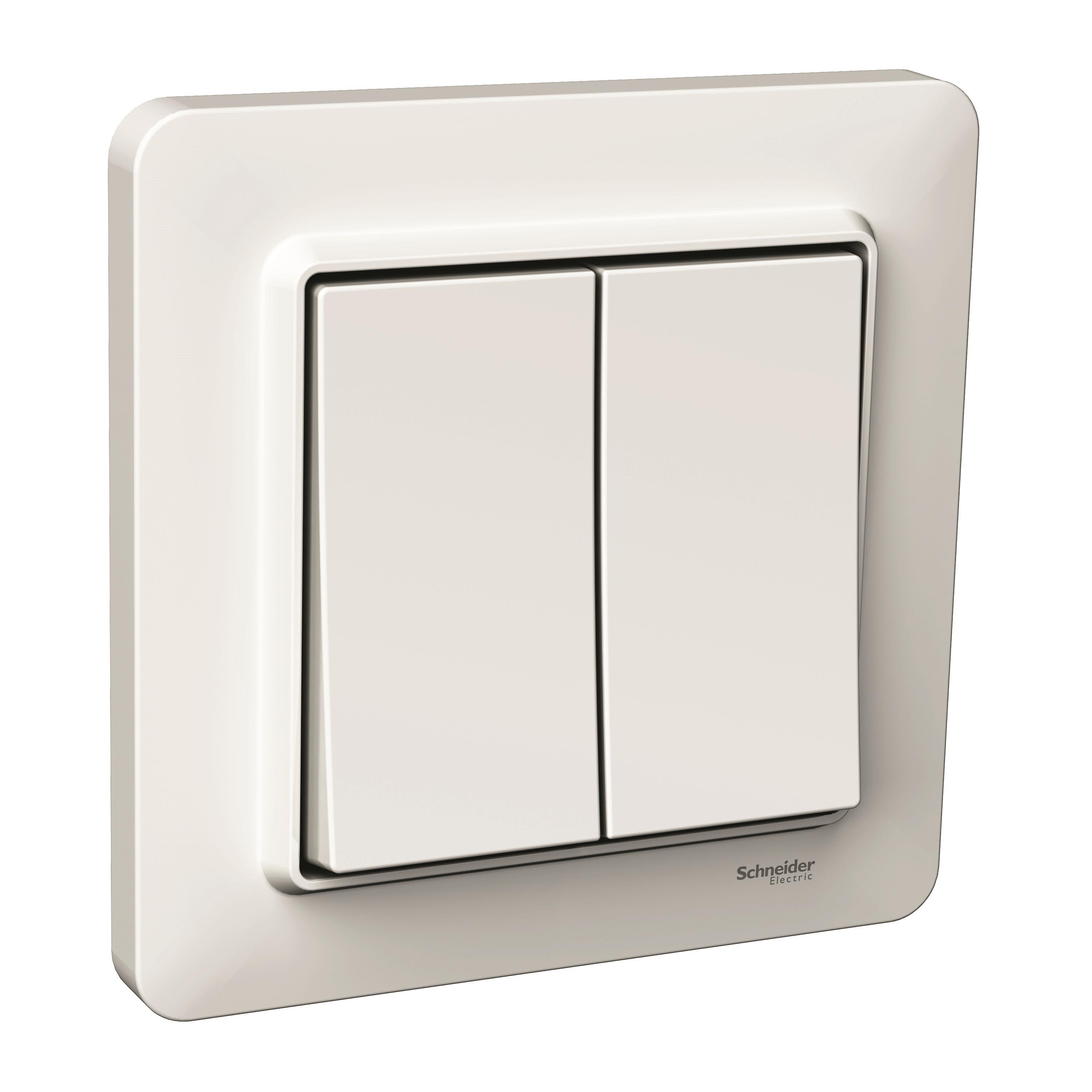 Schneider Electric Exxact Basic WDE002916 Strömbrytare kronomkopplare, vit