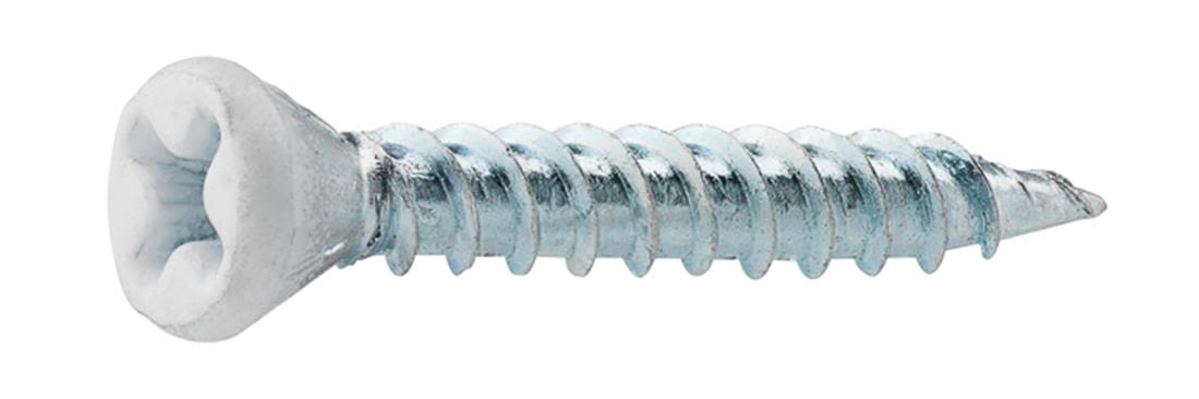 Grabber 166106 Sokkelskrue 16J-VIT 3.8 x 28 mm, 100-pakning