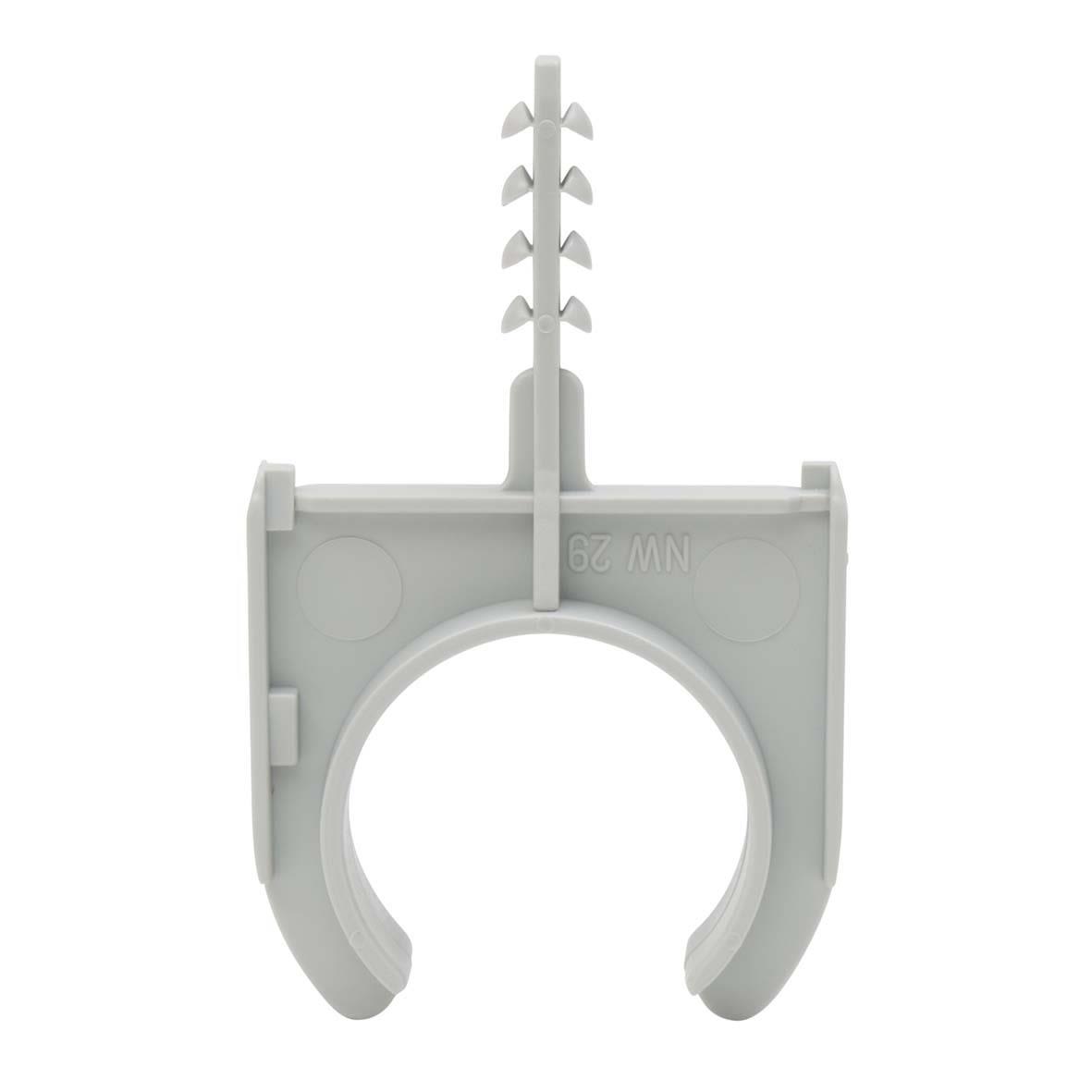 Castor AKS 40 Rörfäste grå, 50-pack 40 mm