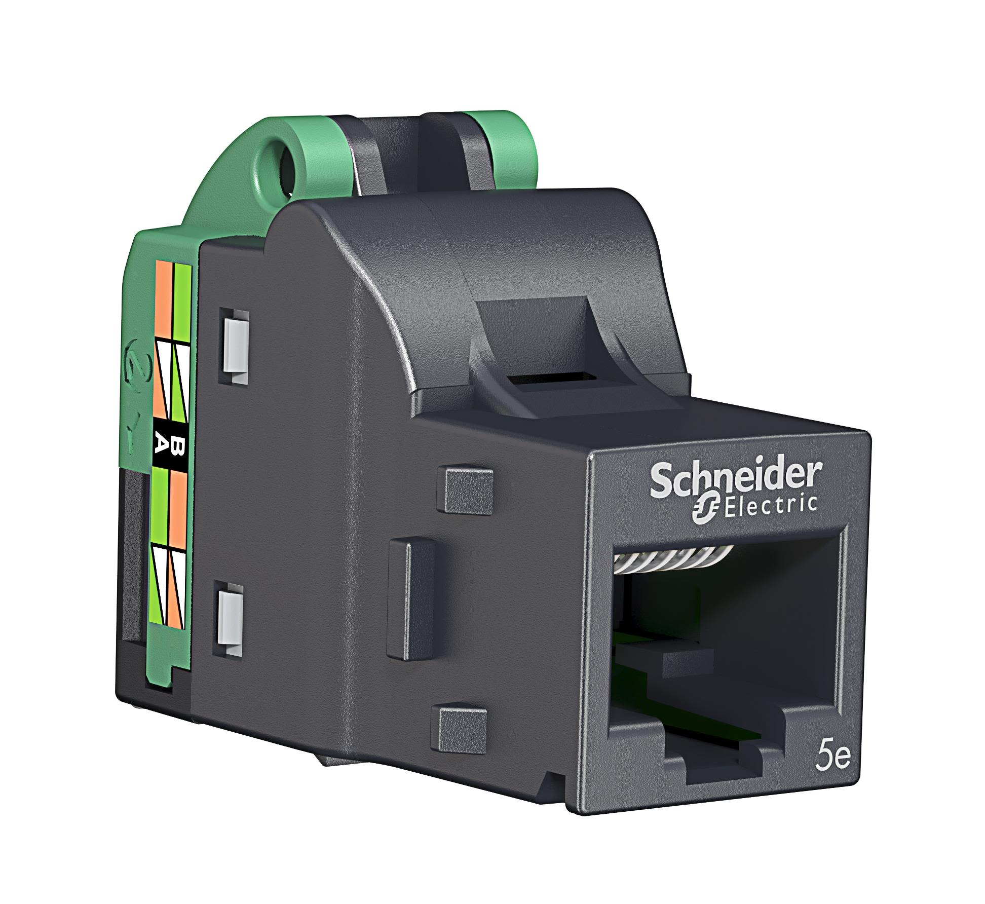 Schneider Electric Actassi S-One DPM Kat 5e UTP Modularjack verktygslös anslutning Avskärmad