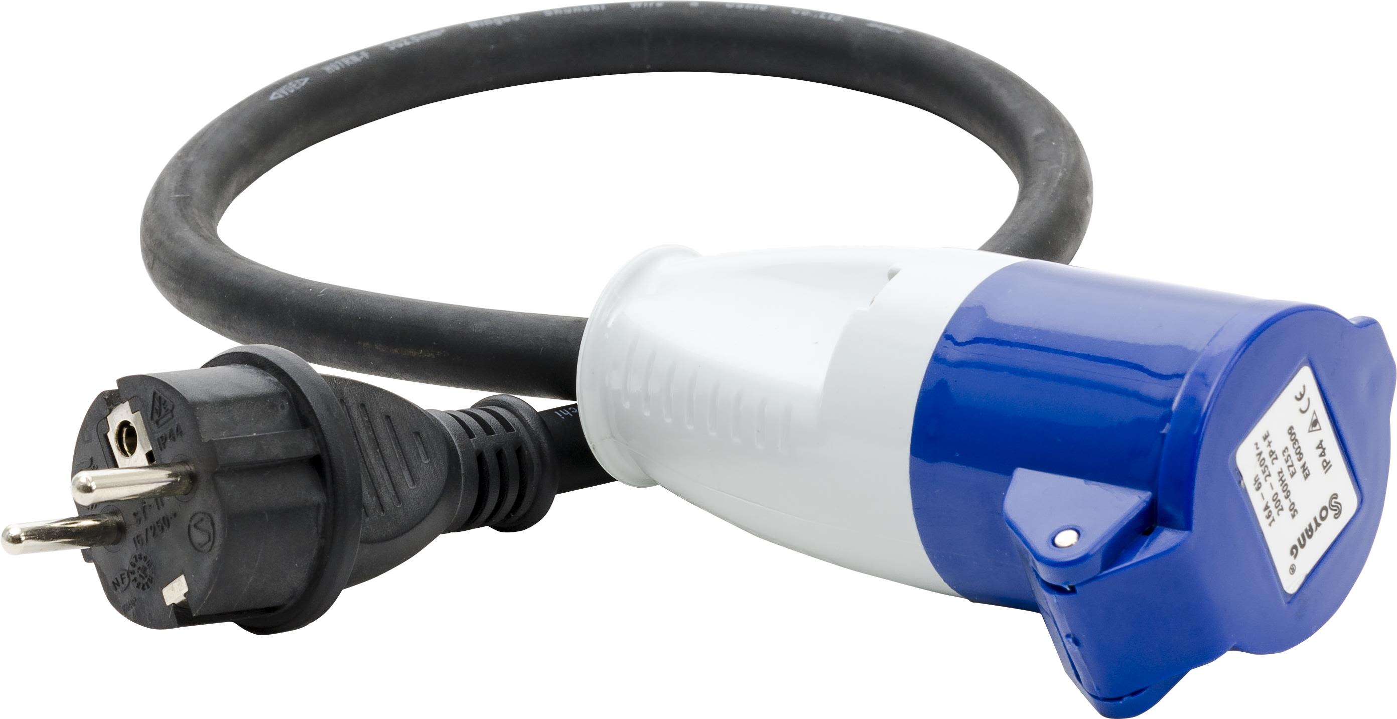 Gelia 01.0004303 Adapter 230 V, 16 A, IP44, 0,5 meter
