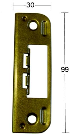 ASSA 6510 Slutbleck 99 x 30 mm, 5-pack Gulförzinkad