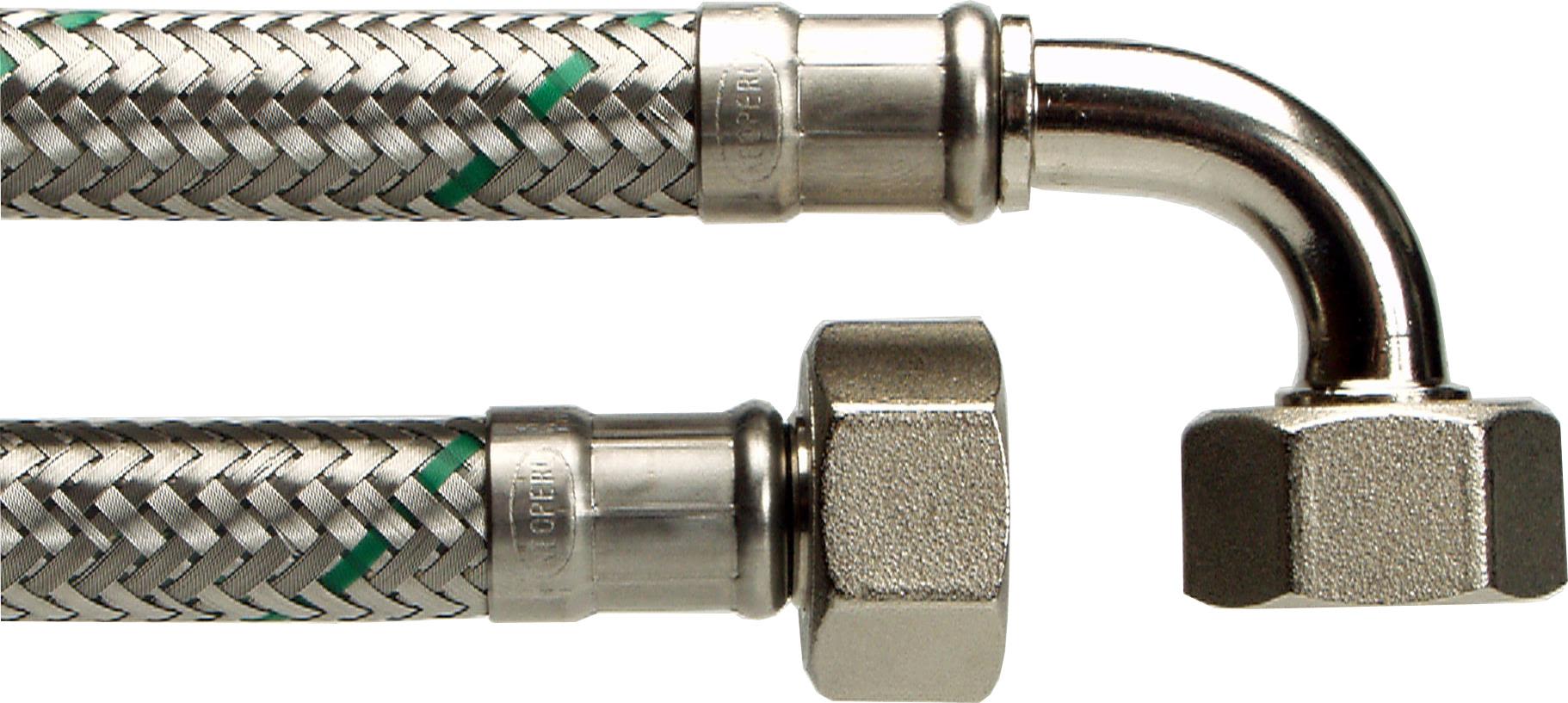 Neoperl 8190916 Anslutningsslang rak/vinkel, 15x20 1250 mm