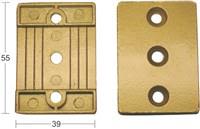 Habo 1104 Fästbricka 2-pack Vit