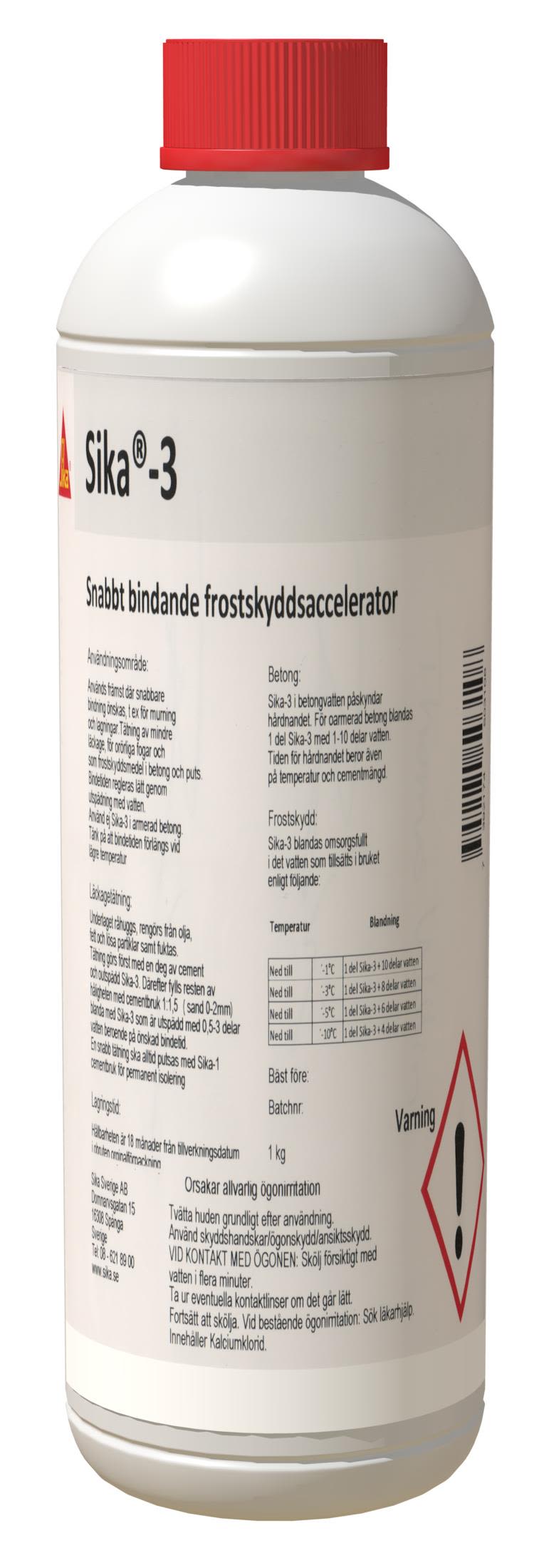 Sika 3 Köldtillsats 6 kg