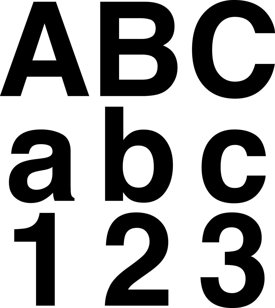 Systemtext 1109SVART6 Nummerskylt självhäftande, 0-8 6